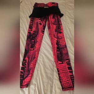 Labellamafia pink leggings logo Skirted XS
